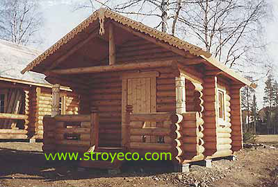  Sauna from a hand-made logs. Photo 1