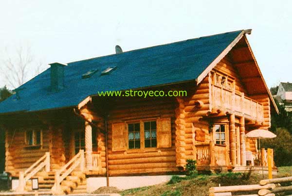  The house of project D160, hand-made  Russian style. Photo 1