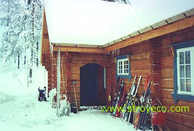  Hand-made logs house, Norway. Photo 2