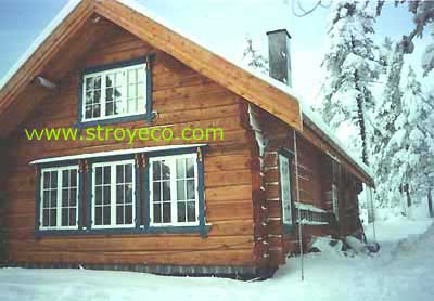  Hand-made logs house, Norway. Photo 3